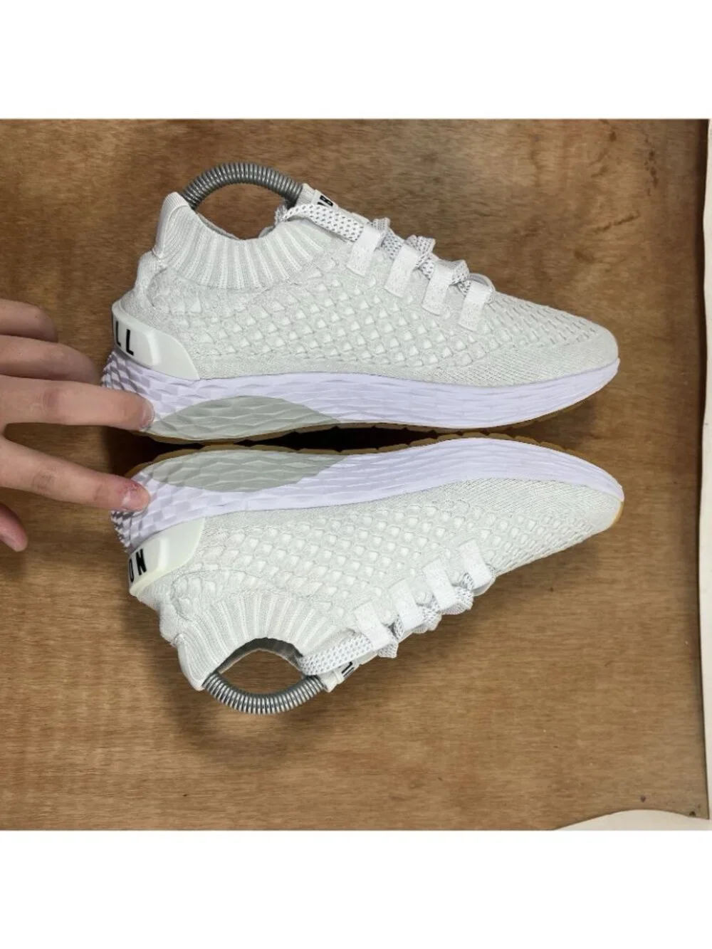 NO BULL Women Size 8 White SuperFabric Trainers Running Shoes